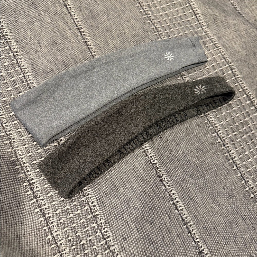 Athleta Heather Gray and Charcoal Headbands